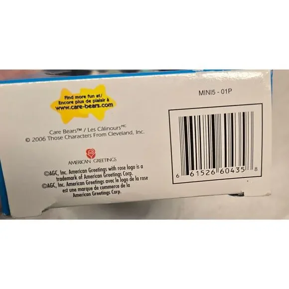 American Greetings Vintage 2006 Care Bears Christmas Ornament Set of 5 mini - Picture 6 of 6